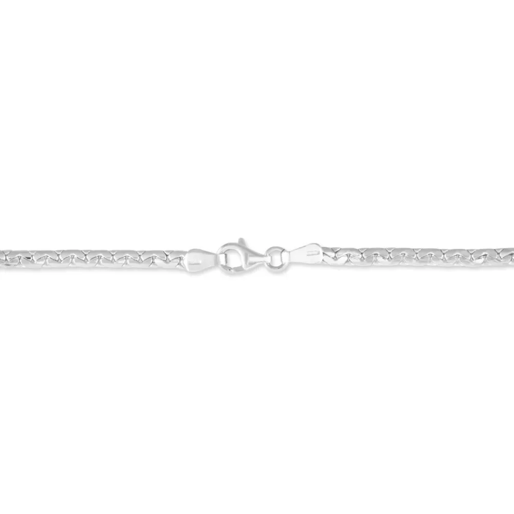 Bracelet Ivy Maille Haricot Or Blanc|Marc Orian New