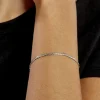 Bracelet Ivy Maille Haricot Or Blanc