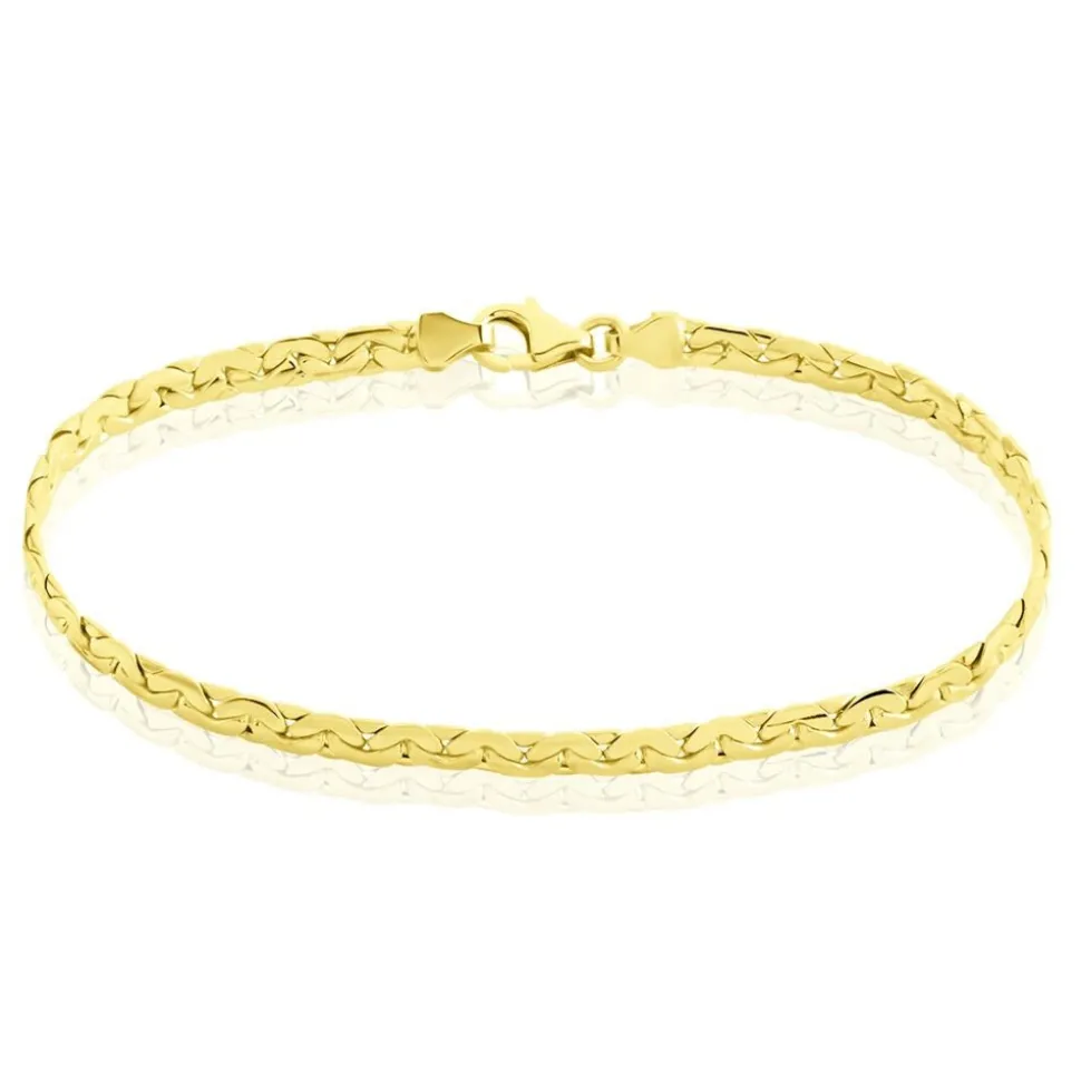 Bracelet Ivy Maille Haricot Or Jaune