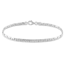 Bracelet Ivy Maille Haricot Or Blanc|Marc Orian Best