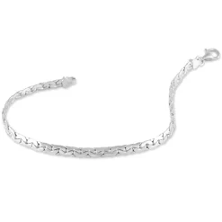 Bracelet Ivy Maille Haricot Or Blanc|Marc Orian Best