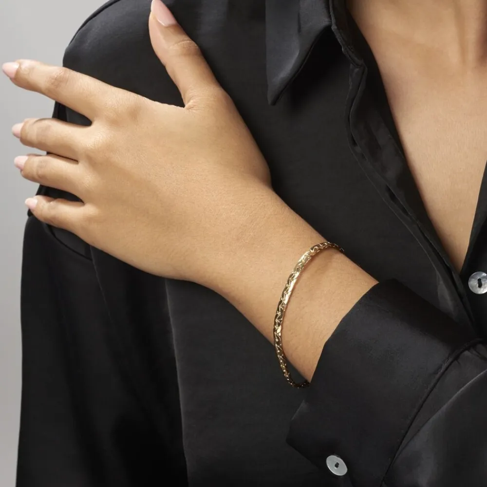 Bracelet Ivy Maille Haricot Or Jaune|Marc Orian Best