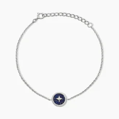 Bracelet Izarra Argent Blanc Lapis Lazuli