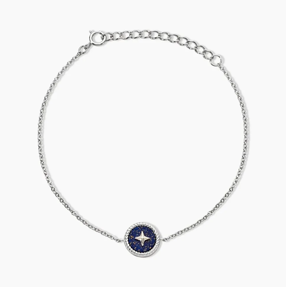 Bracelet Izarra Argent Blanc Lapis Lazuli