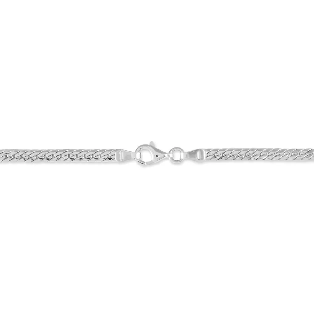 Bracelet Izel Maille Anglaise Or Blanc|Marc Orian