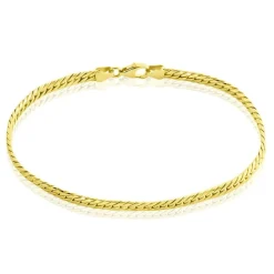 Bracelet Izel Maille Anglaise Or Jaune