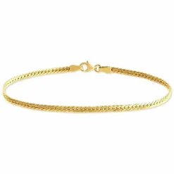 Bracelet Izel Maille Anglaise Or Jaune
