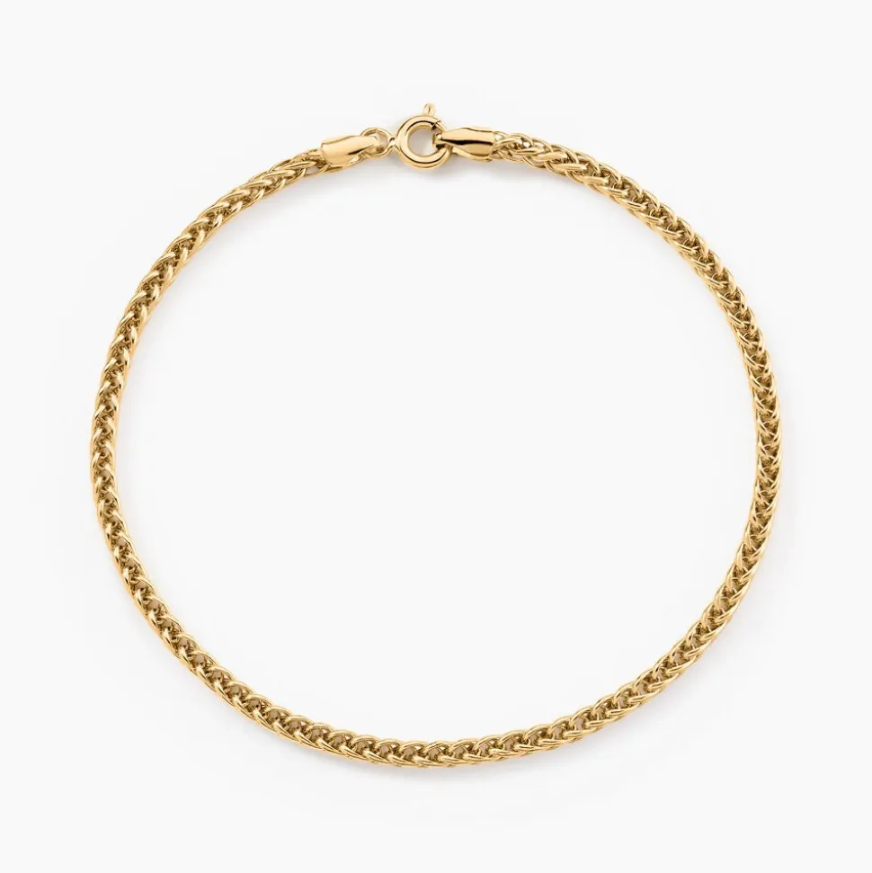 Bracelet Jany Maille Palmier Or Jaune