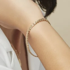 Bracelet Jayna Maille Palmier Or Jaune|Marc Orian Clearance