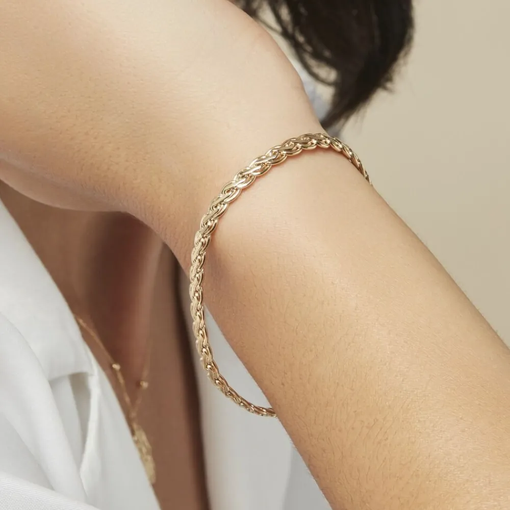 Bracelet Jayna Maille Palmier Or Jaune|Marc Orian Clearance