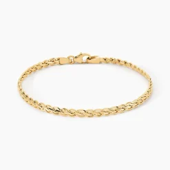 Bracelet Jayna Maille Palmier Or Jaune