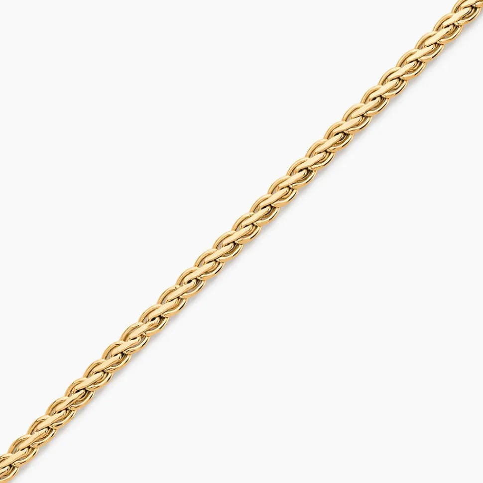 Bracelet Jayna Maille Palmier Or Jaune
