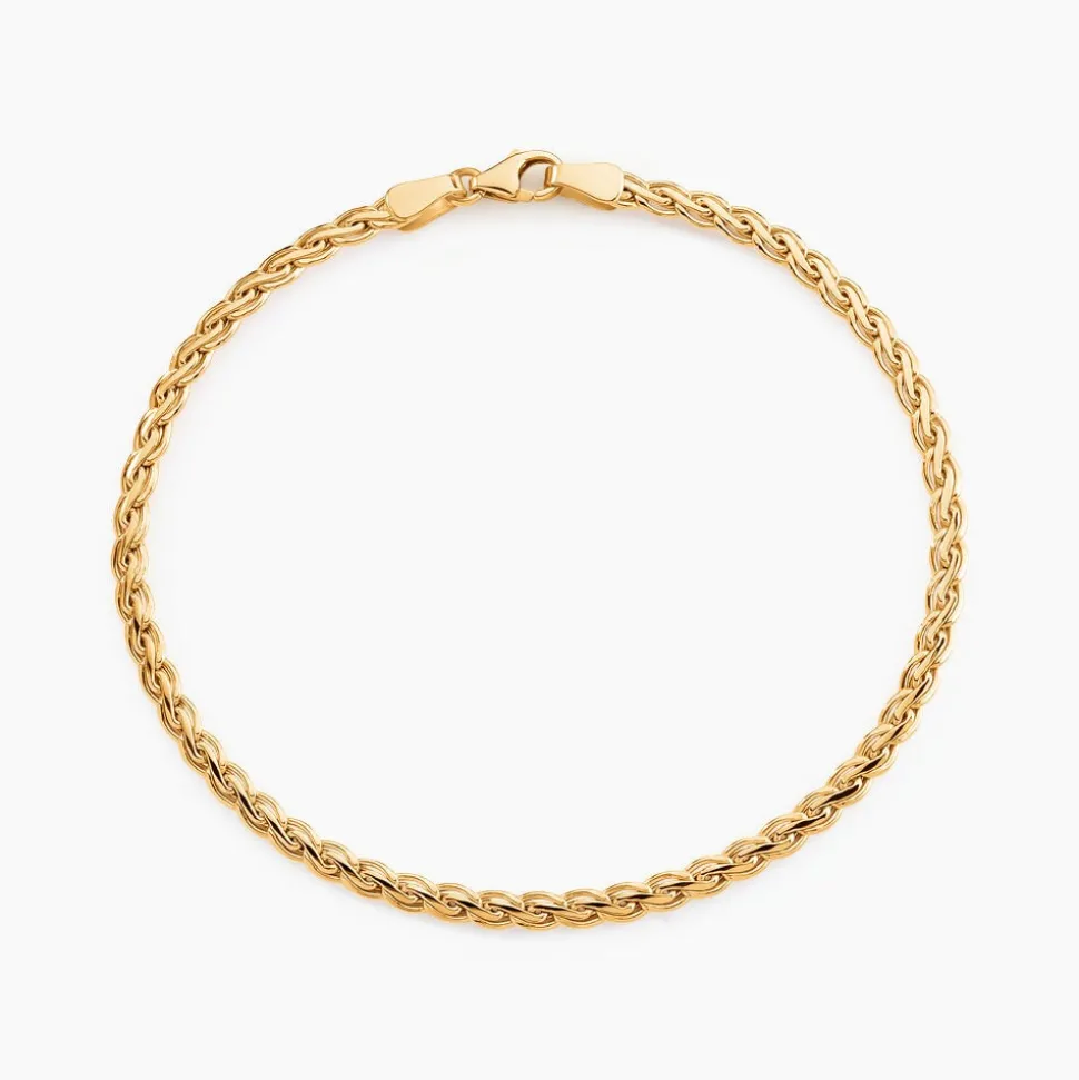 Bracelet Jayna Maille Palmier Or Jaune
