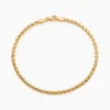 Bracelet Jayna Maille Palmier Or Jaune