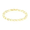 Bracelet Joice Maille Alternée Et Godronne Or Jaune