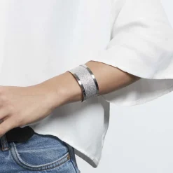 Bracelet Jonc Acier Blanc|IMAGINE Discount
