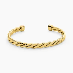 Bracelet Jonc Acier Dore Alexandru|Marc Orian Clearance