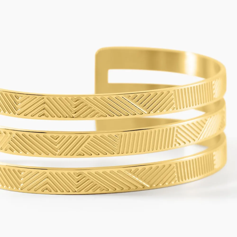 Bracelet Jonc Acier Dore Sirine|Marc Orian Hot