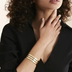 Bracelet Jonc Acier Dore Sirine|Marc Orian Hot