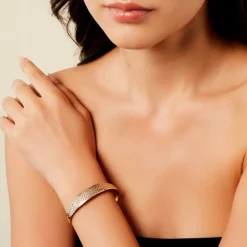 Bracelet Jonc Adonijah Or Bicolore