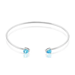 Bracelet Jonc Andriana Argent Blanc Oxyde De Zirconium
