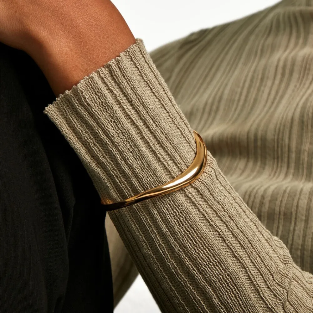 Bracelet Jonc Anselma Plaqué Or Jaune|Marc Orian Online