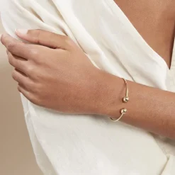 Bracelet Jonc Davina Boules Or Jaune