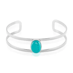 Bracelet Jonc Eline Acier Blanc Pierre De Synthese|IMAGINE Clearance