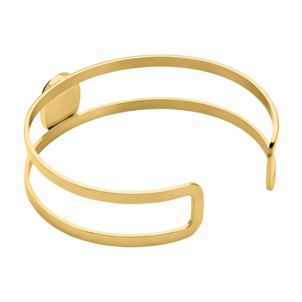 Bracelet Jonc Eline Acier Jaune Pierre De Synthese|IMAGINE New