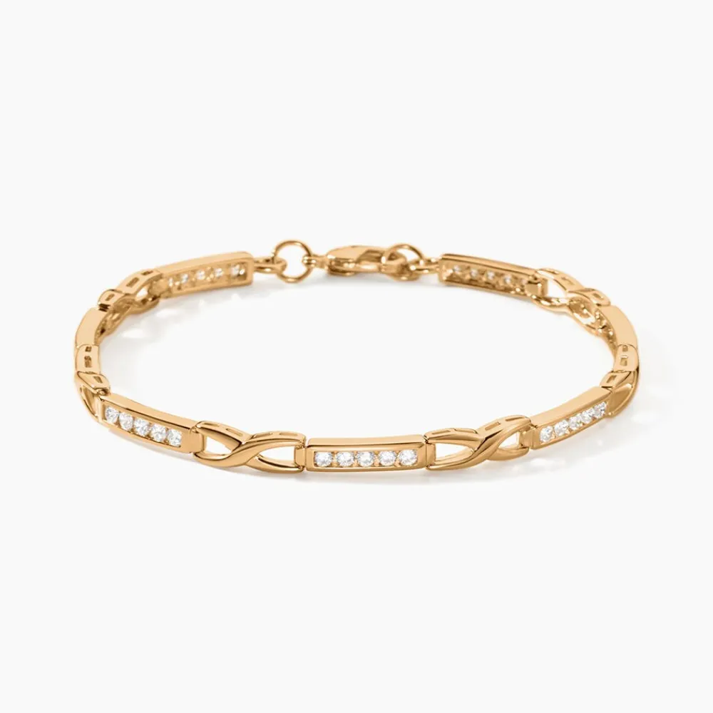 Bracelet Jonc Epiphanieae Plaqué Or Jaune Oxyde De Zirconium|Marc Orian New