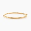 Bracelet Jonc Fritzi Torsade Or Jaune