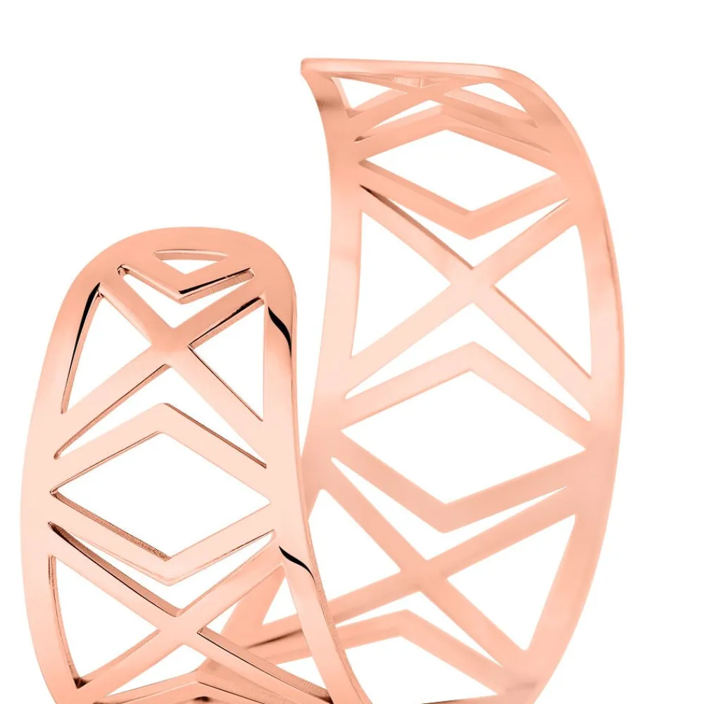 Bracelet Jonc Graphik Line Acier Blanc|Marc Orian Clearance