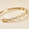 Bracelet Jonc Imae Plaqué Or Jaune Oxyde De Zirconium|Marc Orian Outlet