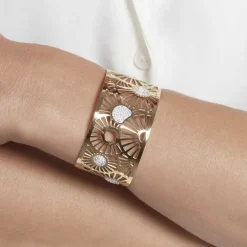 Bracelet Jonc Florette Strass Acier Jaune Strass|IMAGINE Online