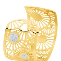 Bracelet Jonc Florette Strass Acier Jaune Strass|IMAGINE Online