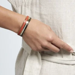 Bracelet Jonc Victoriano Acier Jaune Strass|IMAGINE