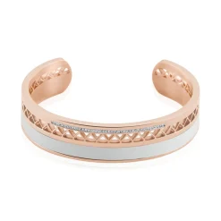 Bracelet Jonc Victoriano Acier Rose Strass|IMAGINE New