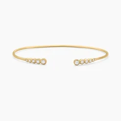 Bracelet Jonc Iza Plaque Or Jaune Oxyde De Zirconium|Marc Orian Clearance
