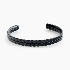Bracelet Jonc Jourdan Guilherme Acier Noir