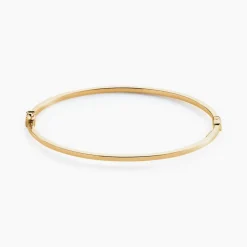 Bracelet Jonc Loise Fil Carre Lisse Or Jaune