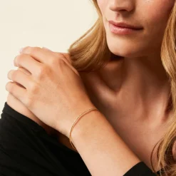 Bracelet Jonc Lou Plaqué Or Jaune|Marc Orian Online