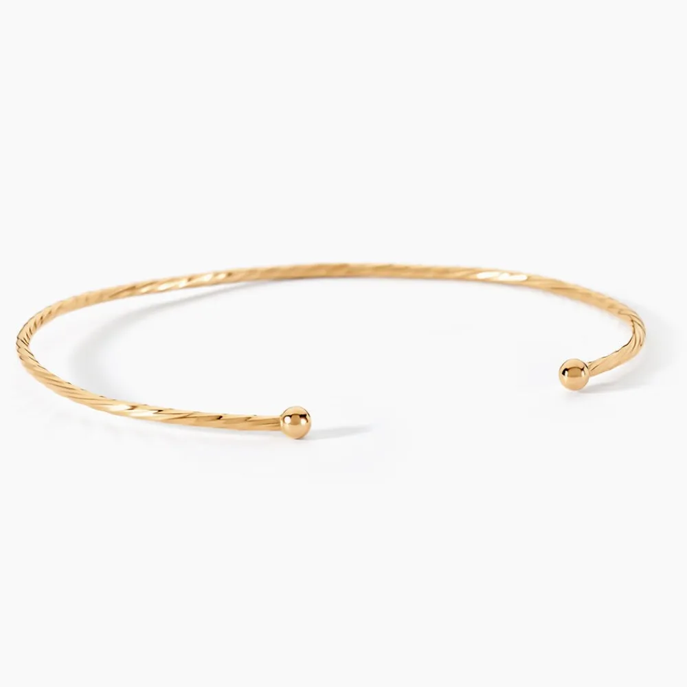 Bracelet Jonc Lou Plaqué Or Jaune|Marc Orian Online