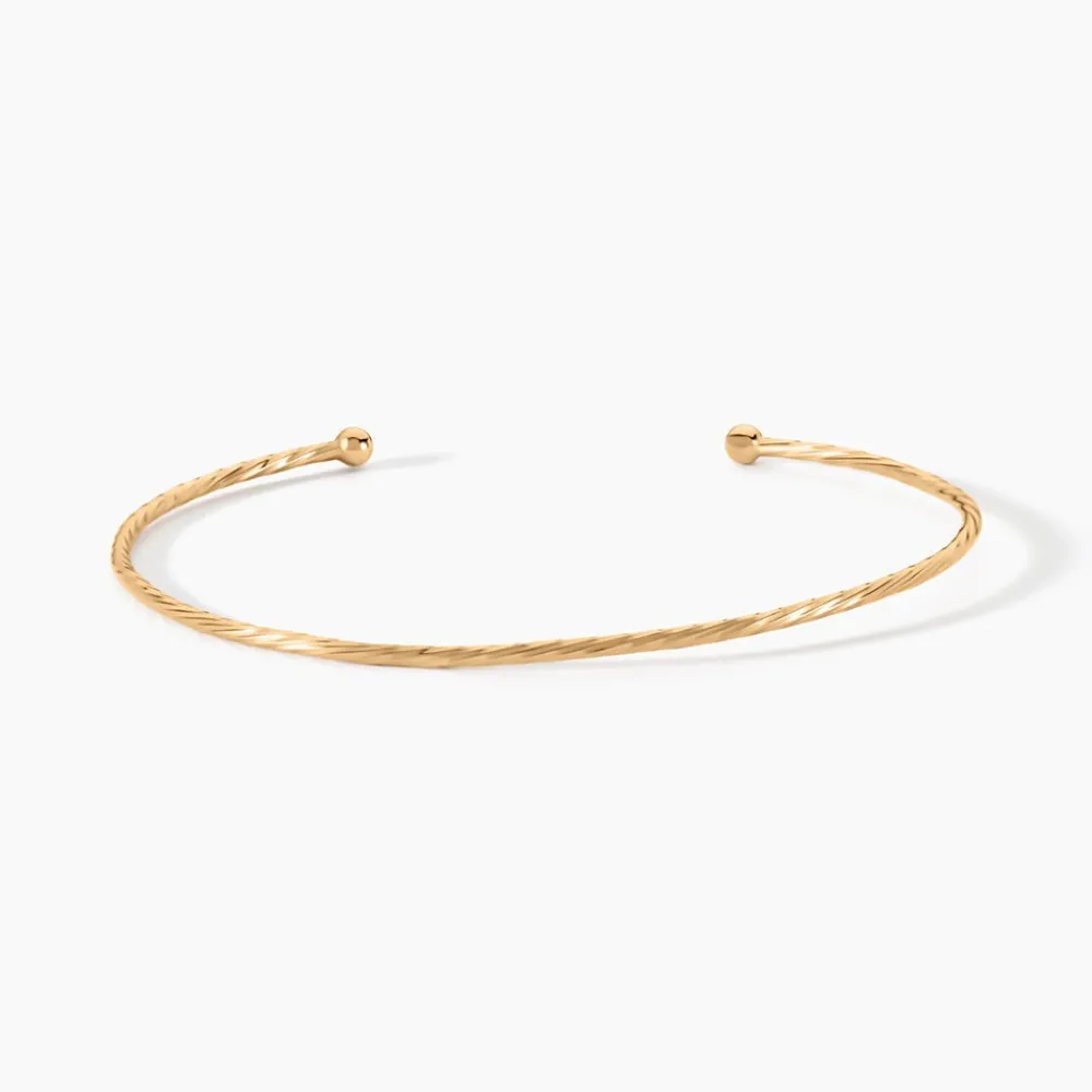 Bracelet Jonc Lou Plaqué Or Jaune|Marc Orian Online