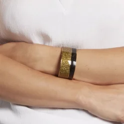 Bracelet Jonc Marie-adelaide Acier Jaune|IMAGINE New