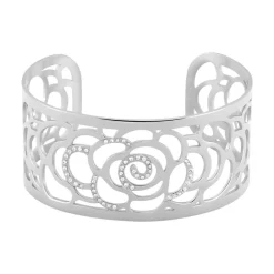 Bracelet Jonc Meyline Acier Blanc Strass|IMAGINE Online