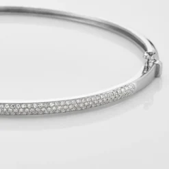 Bracelet Jonc Or Blanc Stasya Diamants|Marc Orian Sale