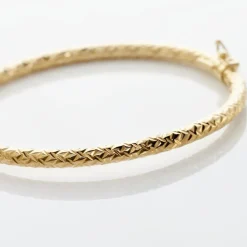 Bracelet Jonc Shiny Diamante Or Jaune