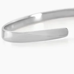 Bracelet Jonc Two Argent Blanc