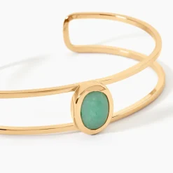 Bracelet Jonc Veina Plaqué Or Jaune Aventurine|Marc Orian Hot