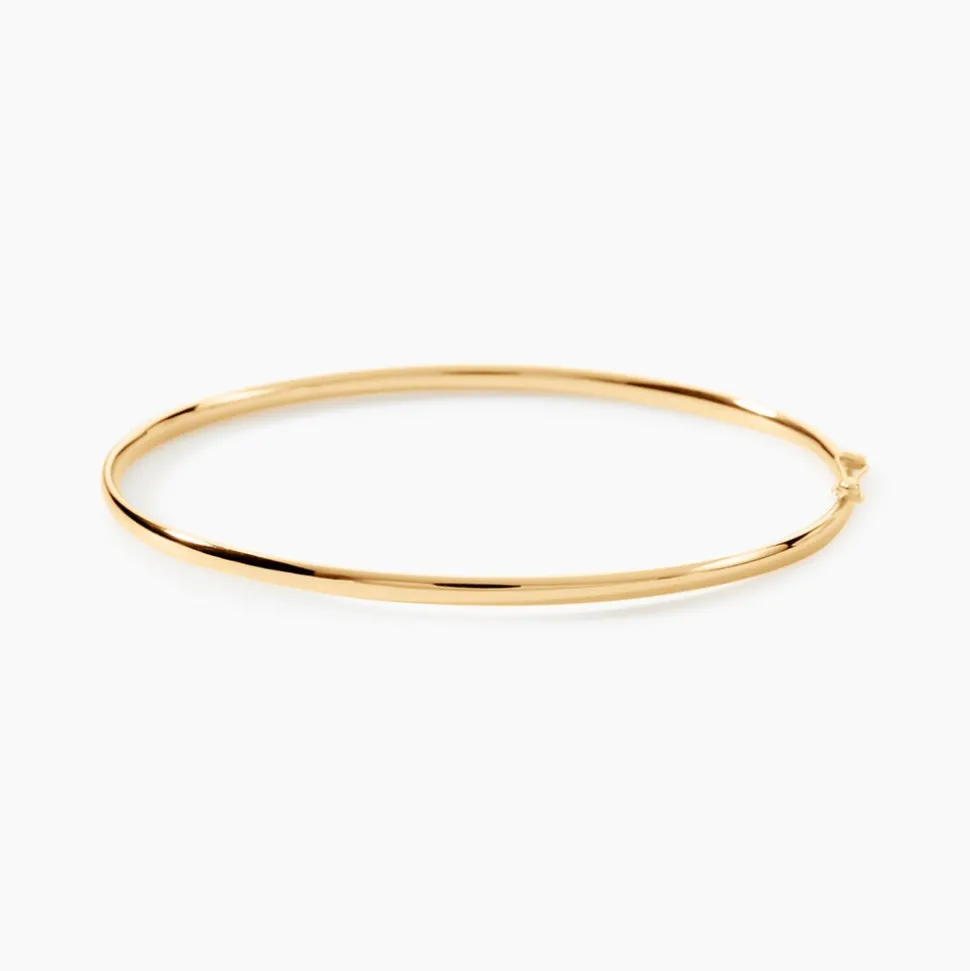 Bracelet Jonc Yuriy Fil Flexible Or Jaune